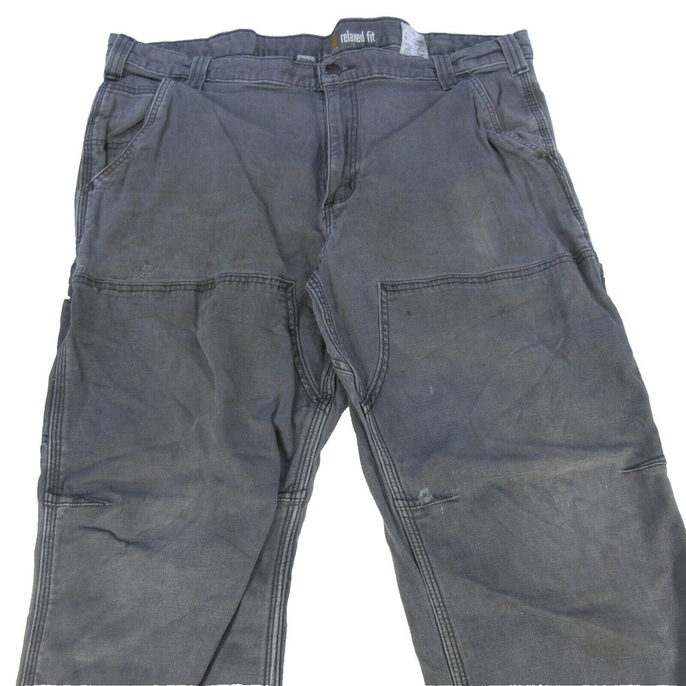 Carhartt Jeans Relaxed Fit 40x30 Double Knee Carpenter Distressed Utility Grunge
